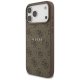 Guess 4G Ring Classic Logo MagSafe dėklas iPhone 17 Pro Max, rudas