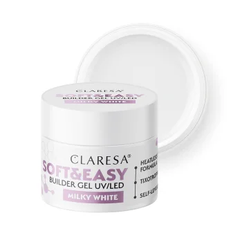 Claresa Soft&Easy Builder Gel for Nails Milky White 12g