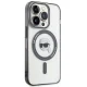 Karl Lagerfeld dėklas iPhone 15 Pro telefonui IML Karl`s Head MagSafe, skaidrus
