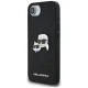 Karl Lagerfeld Fixed Glitter dėklas telefonui iPhone 16e, juodas