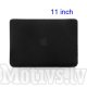 Atverčiamas apsauginis dėklas MacBook Air 11\" 11.6\" A1370 A1465, juodas skaidrus
