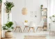 ModernHome valgomojo kėdžių komplektas, 4 vnt., baltas