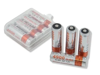 Star Power AA Ni-MH Rechargeable Batteries 4900mAh (4-Pack)