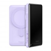 Baseus Magnetic Bracket Wireless Fast Charge Power Bank 10000mah 20w Purple（with Xiaobai Series Fast Charging Cable...