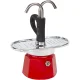 Bialetti Mini Express kavavirės rinkinys su 2 puodeliais, raudonas