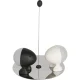Druskos ir pipirų indelių rinkinys Alessi Lilliput ASG02 BW, juodas / baltas