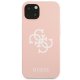 Dėklas Guess Silicone 4G Logo skirtas Apple iPhone 13 mini, Pink