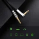 Ugreen plokščias AUX garso laidas 3.5mm mini jack, 1m, sidabrinis