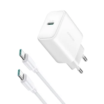 Joyroom JR-TCF24 USB-C PD 30W tinklo įkroviklis su 1m USB-C laidu, baltas