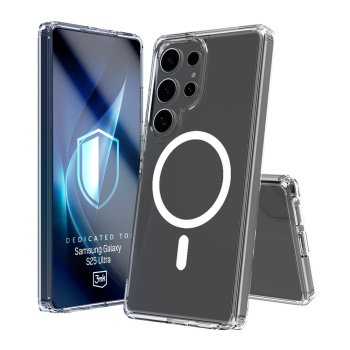 Apsauginis dėklas 3mk Armor MagCase skirtas Samsung Galaxy S25 Ultra, skaidrus
