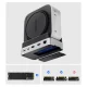 Orico MiniDock 10-in-1 doko stotelė su M.2 SSD lizdu Mac mini 2024 kompiuteriui, sidabrinė