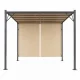 Plieninė sodo pergola Multigarden, 3x4 m, smėlio spalvos