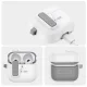 Dėklas „Tech-Protect Slim Hook“, skirtas „AirPods 4“, baltas