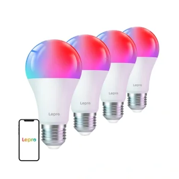Išmaniosios Lepro B2 E27 Wi-Fi LED lemputės, 1100 lm, 4 vnt.