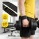 4FIZJO odiniai traukos diržai Deadlift Straps, juodi