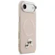 Karl Lagerfeld Karl & Choupette Pins MagSafe dėklas telefonui iPhone, rožinis