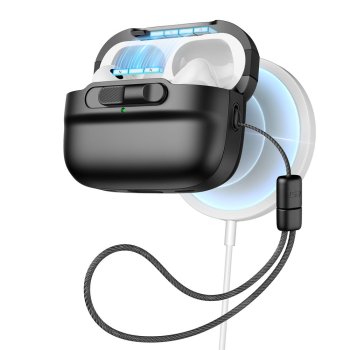 ESR Pulse Halolock MagSafe dėklas, skirtas Apple AirPods Pro 1/2, juodas