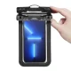Spigen A601 Universal Waterproof Case vandeniui atsparus dėklas (2 vnt.), juodas