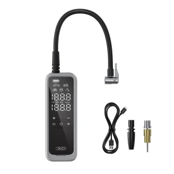 Belaidis oro kompresorius XO CZ018, 5000 mAh, 85W, juodas