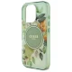 Guess IML Flower & Tonal Circle MagSafe dėklas iPhone 16 Pro, žalias