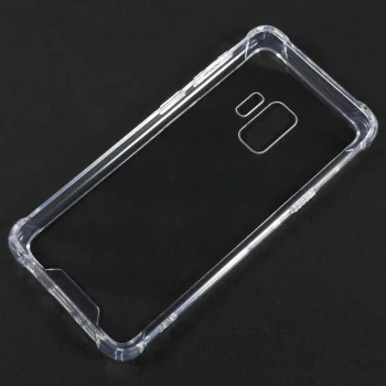 Samsung Galaxy S9 (G960F/DS) dėklas su apsauginiais kampais, skaidrus