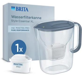 Vandens filtravimo ąsotis Brita Style Essential XL su MAXTRA PRO Pure Performance, 3.6 l, mėlynas