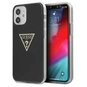 Guess GUHCP12SPCUMPTBK Case for iPhone 12 mini 5.4" Metallic, Black