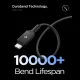 Spigen Essential EB24015CC USB-C / USB-C laidas 240W 150cm, juodas