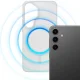 Dėklas 3mk Smoke MagCase telefonui Samsung Galaxy S25, baltas skaidrus