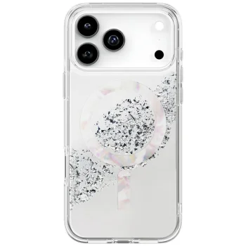 Uniq Coehl Crystelle Magnetic Charging Case for iPhone 17 Pro Max, Silver