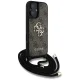 Guess 4G Big Logo Cord Strap Crossbody dėklas telefonui iPhone 16, rudas