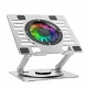 Nešiojamojo kompiuterio aušinimo stovas Wozinsky WDCX-X16-AS CoolBase RGB 360°, sidabrinis