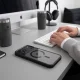 Tech-Protect Magmat Magsafe CC dėklas iPhone 17 / 18 Pro Max, skaidrus juodas