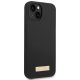 Guess Silicone Logo Plate MagSafe dėklas iPhone 14 Plus, juodas