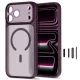 Tech-Protect MagPrime MagSafe CC dėklas telefonui iPhone 18 Pro Max / 17 Pro Max, bordo