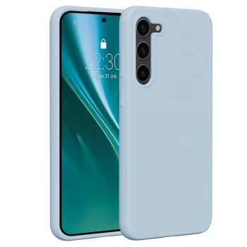 Etteri Silicone Case for Samsung Galaxy S23 Plus Light Blue