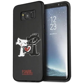 Karl Lagerfeld Choupette In Love dėklas Samsung Galaxy S8 Plus, Black