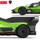 Rastar Lamborghini SC63 LMDH RC radijo bangomis valdomas automobilis 1:14, juodas/žalias