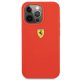 Ferrari Silicone dėklas skirtas iPhone 13 Pro Max, raudonas