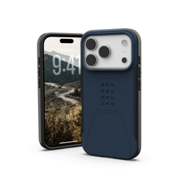 UAG Civilian MagSafe dėklas iPhone 17 Pro telefonui, tamsiai mėlynas