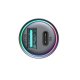 Joyroom JR-CCN04 60W USB-A USB-C mini car charger - black