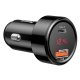 Baseus Magic Universal Smart Car Charger USB + USB-C (QC4.0 PD 45W), Black