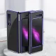Dėklas Samsung Galaxy Fold su galvanizuotu rėmeliu, 0.3 mm, mėlynas