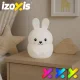 Izoxis kiškio formos RGB LED naktinė lemputė su nuotolinio valdymo pultu