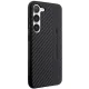 Mercedes AMG Carbon Stripe & Embossed dėklas Samsung Galaxy S23 (S911), juodas