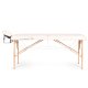 ModernHome 2-Section Wooden Portable Massage Table with Carrying Case