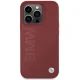 BMW Silicone Big Logo MagSafe dėklas iPhone 15 Pro, raudonas