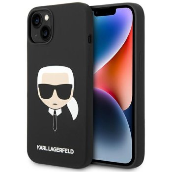 Karl Lagerfeld Silicone Karl's Head Case for iPhone 14 Plus, Black