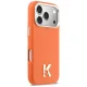 Karl Lagerfeld Karl Head Logo MagSafe dėklas iPhone 17 Pro Max, oranžinis