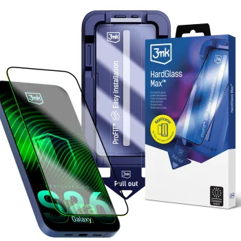 Apsauginis stiklas 3mk HardGlass Max, skirtas Samsung Galaxy S26 Ultra